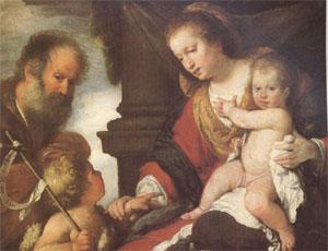 Bernardo Strozzi The Holy Family with John the Baptist (mk05) Germany oil painting art